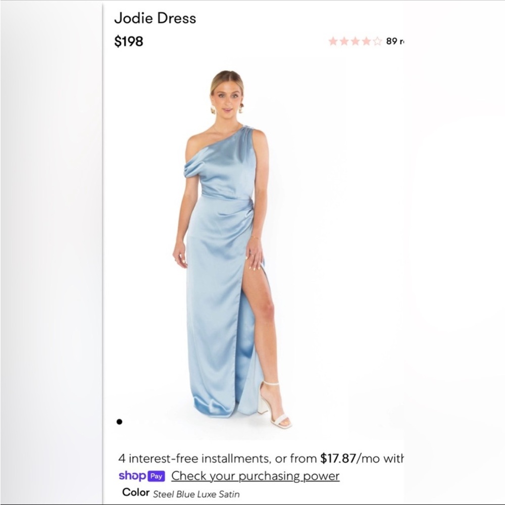Show Me Your Mumu Jodie Dress in Steele blue